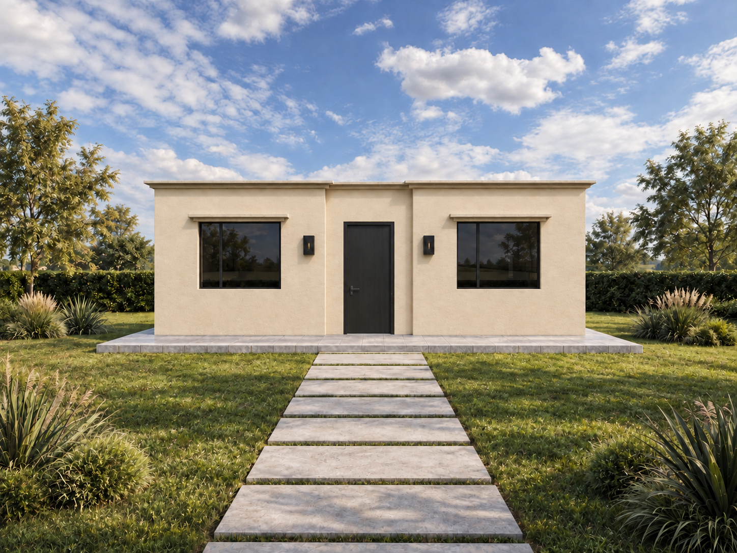 CASA EJES CUBO GRIS